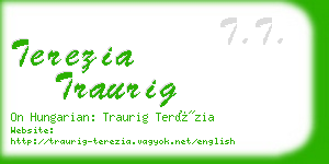 terezia traurig business card